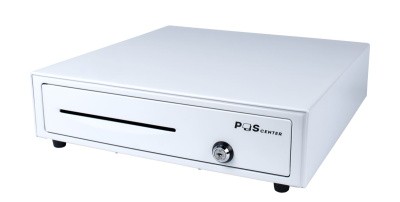 Денежный ящик PОScenter 16EM 410x415x100 механический, PUSH, белый 