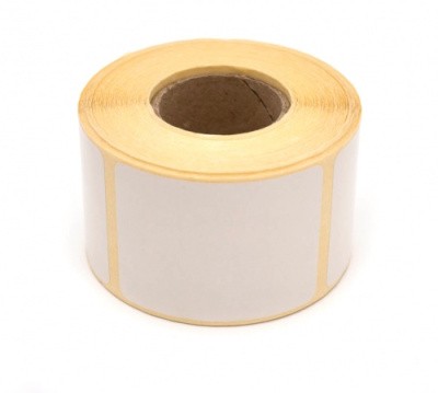 Термотрансферная этикетка 50х70 полуглянец 500 штук в рулоне 